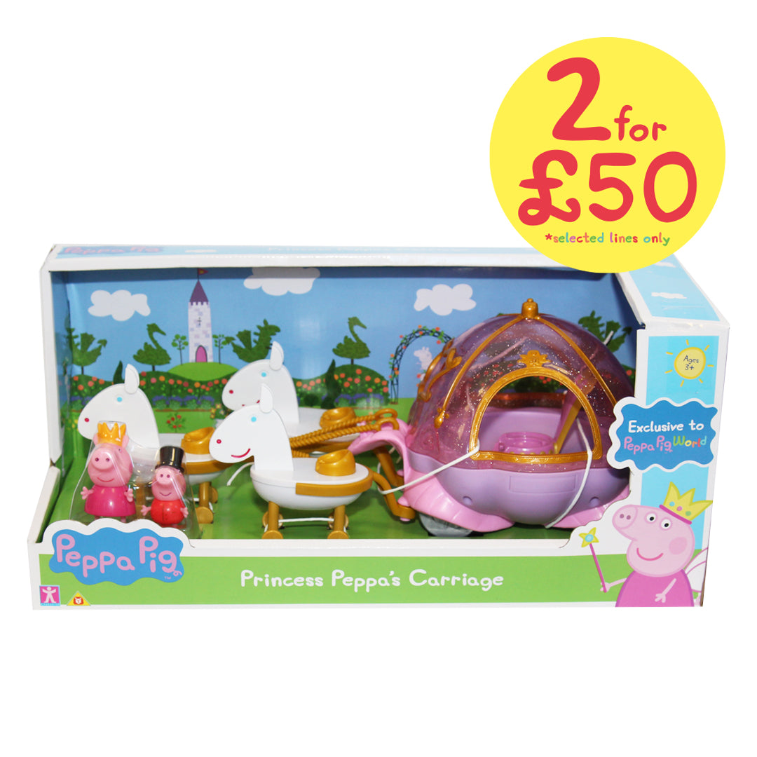 Exclusive Princess Peppa s Royal Carriage Playset Peppa Pig World