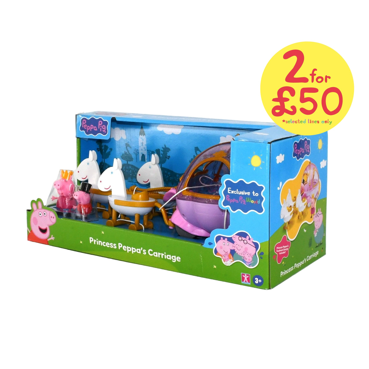 Exclusive Princess Peppa's Royal Carriage Playset – Peppa Pig World