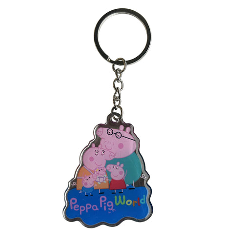 Peppa Pig World Metal Family Keyring