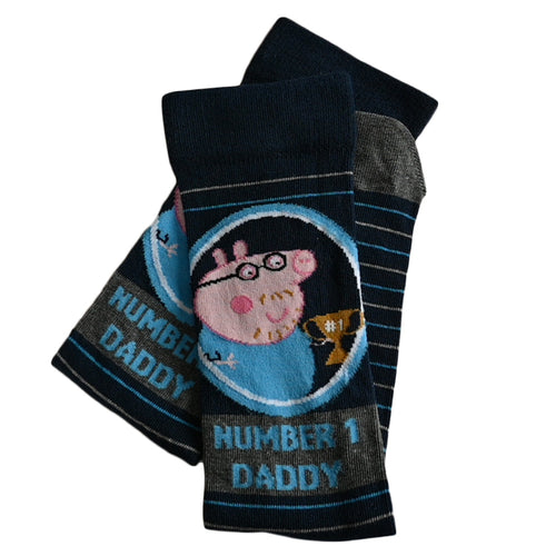 Number 1 Daddy Pig Socks